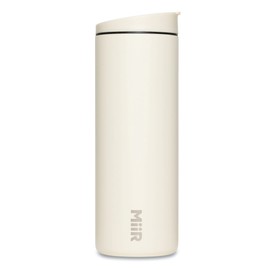 MiiR, Flip Traveler, Double-Wall Vacuum Insulated with Leakproof Lid, BPA-Free Stainless Steel Construction, Sandstone White, 16 Fluid Ounces