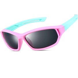 ATTCL Unisex Children's Sports TR90 Polarised Sunglasses Age 3-10, blue