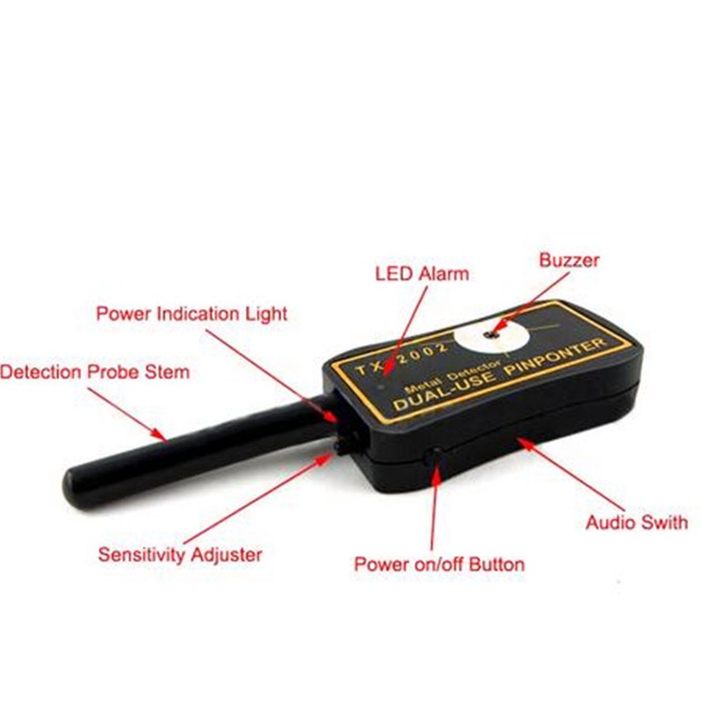 Handheld Metal Detector with LED Light High Sensitivity Waterproof Metal