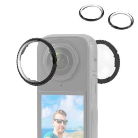 PULUZ Insta360 X4 Lens Guard Optical Glass Lens Protector Cover for Insta360 X4 9H Hardness Anti-Scratch 92% Transmittance Round Rotatable Mount Lens Cap for Insta360 X4 Splashproof Oil Proof