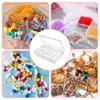 Mathtoxyz Small Bead Organiser and Storage, Plastic Clear Box Storage