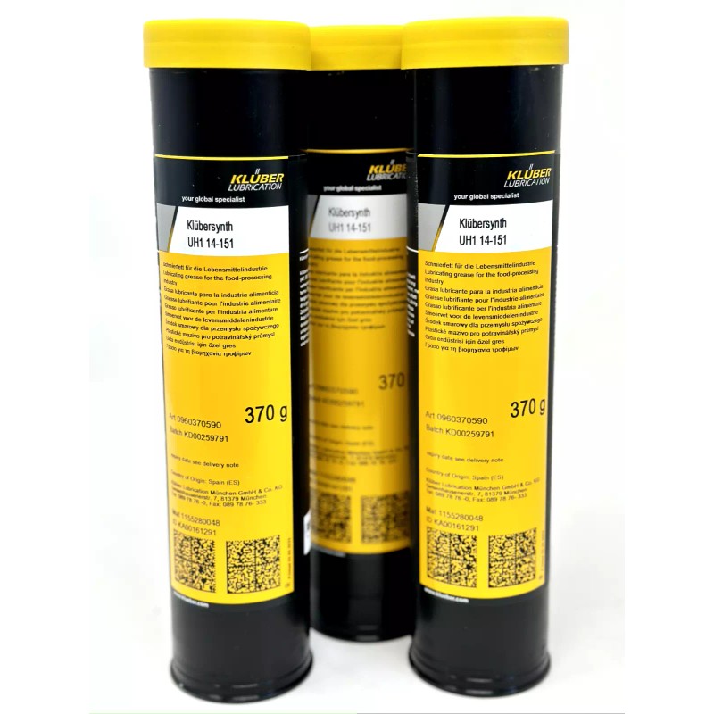 Klubersynth UH1 14-151 Lubricating Grease for Food Industry, 370g, 1