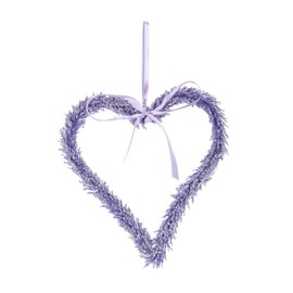 HEITMANN DECO Rice, Purple Heart Wreath, ca. 19 x 21 x 2 cm