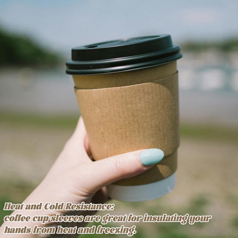 200 Pack Coffee Cup Sleeves for Cold and Hot Drinks