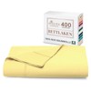 Mild Yellow Bed Sheet 180 x 280 cm Cotton, 400