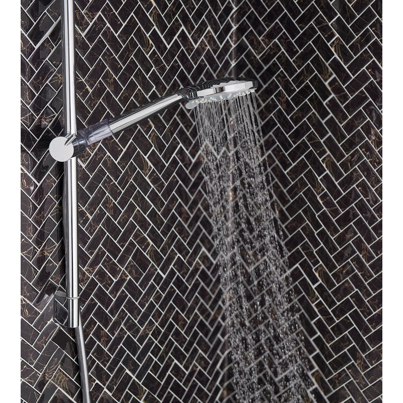 BadeStern Hand Shower: Multifunctional XL Shower Head with Rainshower Function,