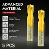 RENYU 5Pcs Cobalt Spot Weld Drill Bit Set Kit, Titanium