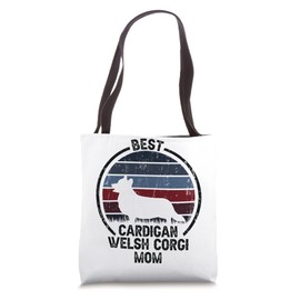 Best Dog Mother Mom - Vintage Cardigan Welsh Corgi Tote Bag