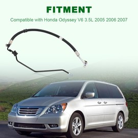 QCESEV Power Steering Pressure Hose Assembly Compatible with 2005 2006 2007 Honda Odyssey V6 3.5L Replacement for 53713-SHJ-A01 53713SHJA01 2647-498147 36-365543 3401200