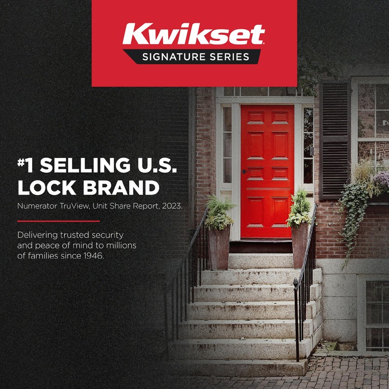 Kwikset Sedona Interior Passage Door Handle, Lever for Closet and