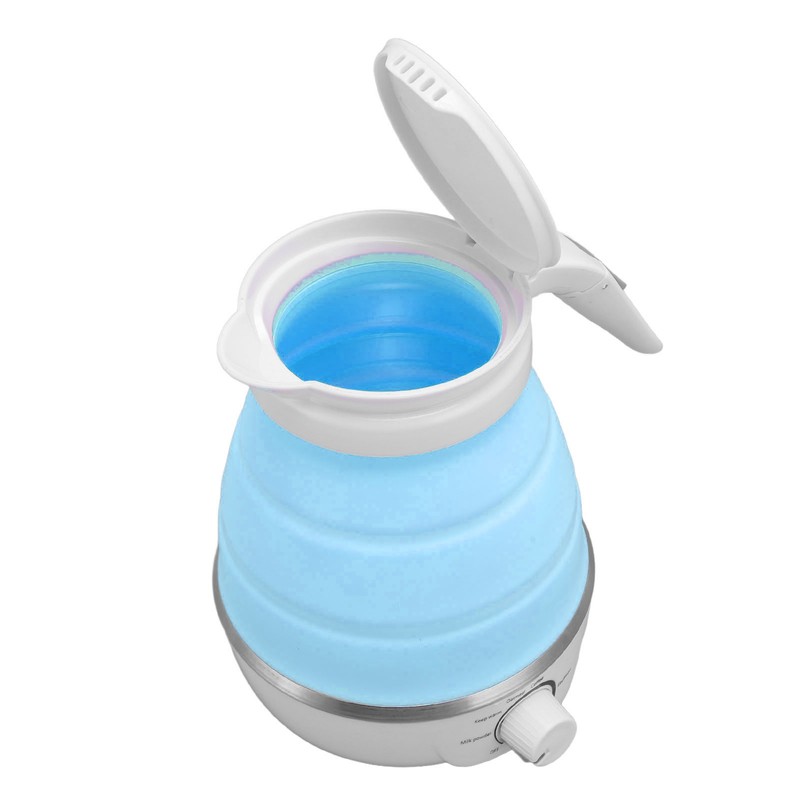 850W Foldable Electric Kettle 600ml Silicone Auto Power Off Collapsible
