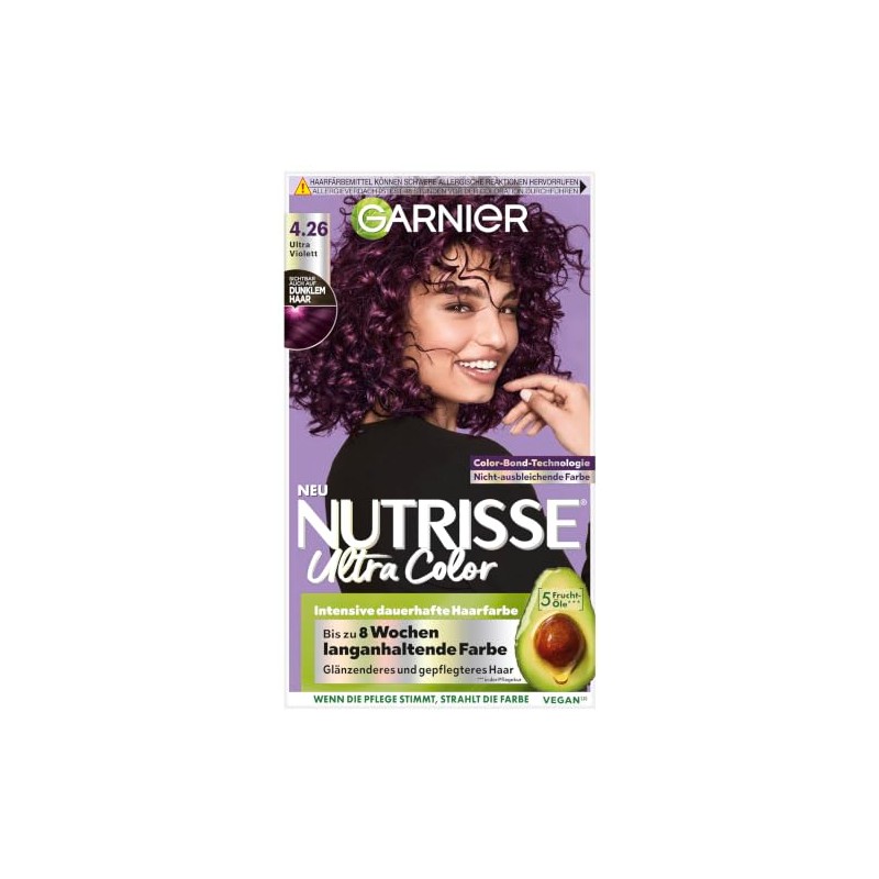 Garnier Nutrisse Colour Sensation Intensive Permanent Hair Colour 4.26 Ultra