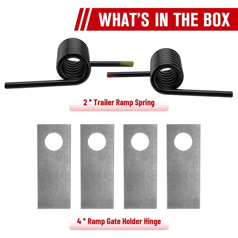 TRUCFUSION Trailer Ramp Spring & Gate Holder Kit RS16933LH RS16933RH