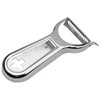Kuhn Rikon 22994 Peeler Swiss Metallic Julienne Cross, Stainless Steel, Silver, 19.5 x 3 x 1.2 cm