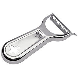 Kuhn Rikon 22994 Peeler Swiss Metallic Julienne Cross, Stainless Steel, Silver, 19.5 x 3 x 1.2 cm