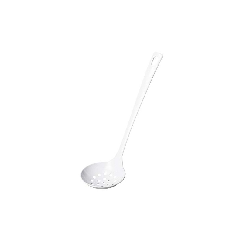 Pearl Metal HB-4627 Ladle, White, Small, Hollow Opened, Blank Kitchen
