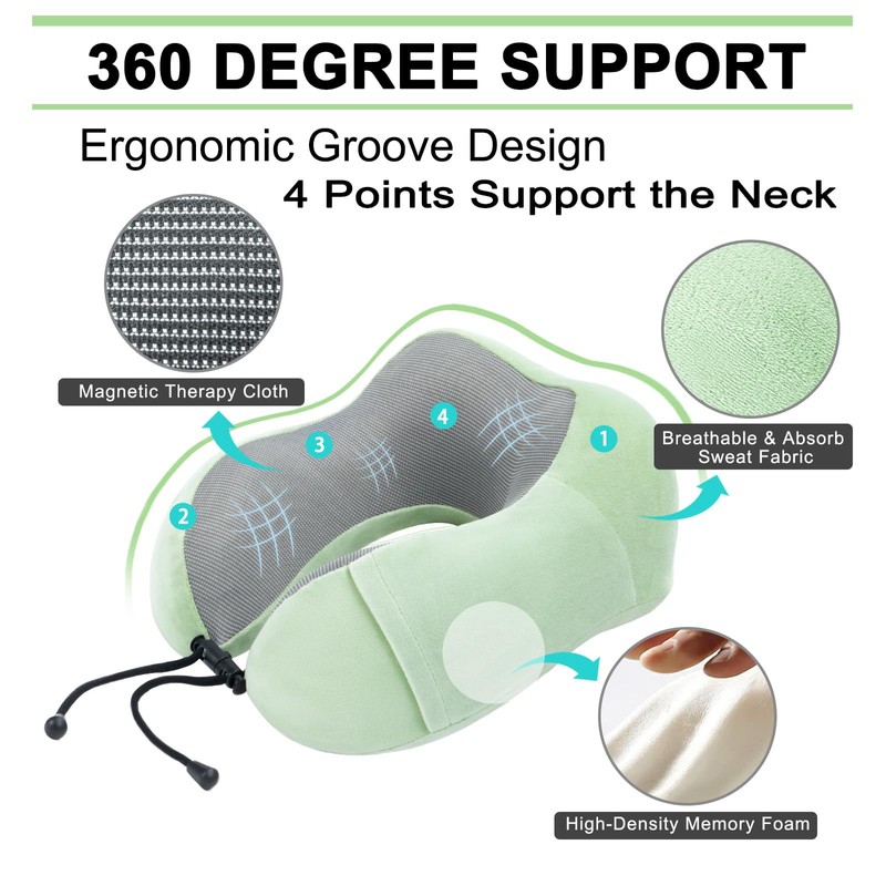 urnexttour Travel Pillow and Blanket Set Neck Pillows Soft Blankets