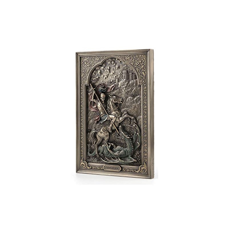Veronese Design Saint George Dragon Slayer - Placa de pared