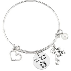 Frog Gifts For Frog Lovers Bracelet Women Birthday Charm Merch Froggy Gift Frog Bracelet
