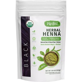 Black Hair Henna Powder USDA Organic 7.05 oz (200g) Natural Hair & Beard Dye