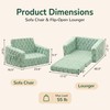 MallSingel Toddler Couch for Kids, 2-in-1 Kids Fold Out Couch