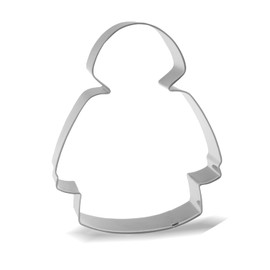 Keewah Raincoat Cookie Cutter, 4.5 x 3.5 inch, Stainless Steel