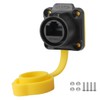 CNLINKO LP-20 RJ45 Panel Mount Socket, CAT6 Ethernet Connector RJ45