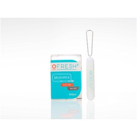 OFresh Brushpicks - Interdental Toothpicks for Oral Hygiene & Dental Care –Interdental Toothpicks Brushes - 300pcs (Pack of 3 + mini case with 18-pcs)