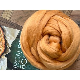 Shep's Wool Caramel TAN Wool Roving For Wet/Needle Felting and Spinning into Yarn Crafts