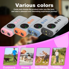 SWDTLAB Dog Bark Deterrent Devices, Ultrasonic Bark Deterrents Rechargeable Anti-Barking Device with LED Display Screen Long Range in 50FT for Dog Training Bark Collar Alternative