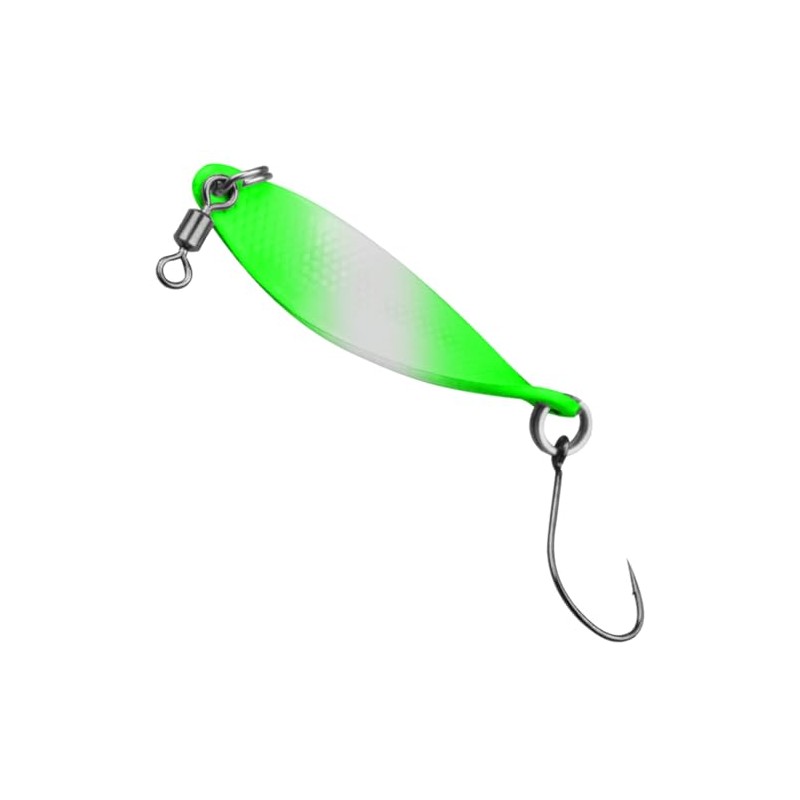 FTM Trout Spoon WOB Trout Spoon, 3.2 g, Neon Green,