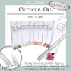 Cuticle Nail Oil, Pen Type, Set of 5, Rose, Peach,