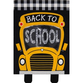 Briarwood Lane Back to School Fall Burlap House Flag 28" x 40"