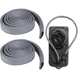 2Pcs Grey Water Bladder Tube Cover Hydration Bladder Tube Sleeve, Hydration Tube Sleeve Insulation Hose Cover, Running Cycling Water Bag Tube Thermal Hose Cover Accessories