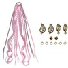 Elastic Dread Ponytail, Boho Braided Ponytail Extension with Elastic Hair