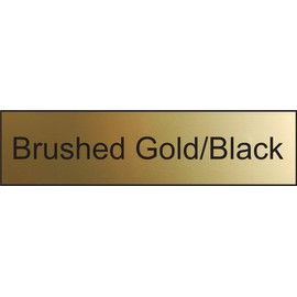 Name Plate Engraving Blanks - 2" x 8" (10 Pack), Brushed Gold