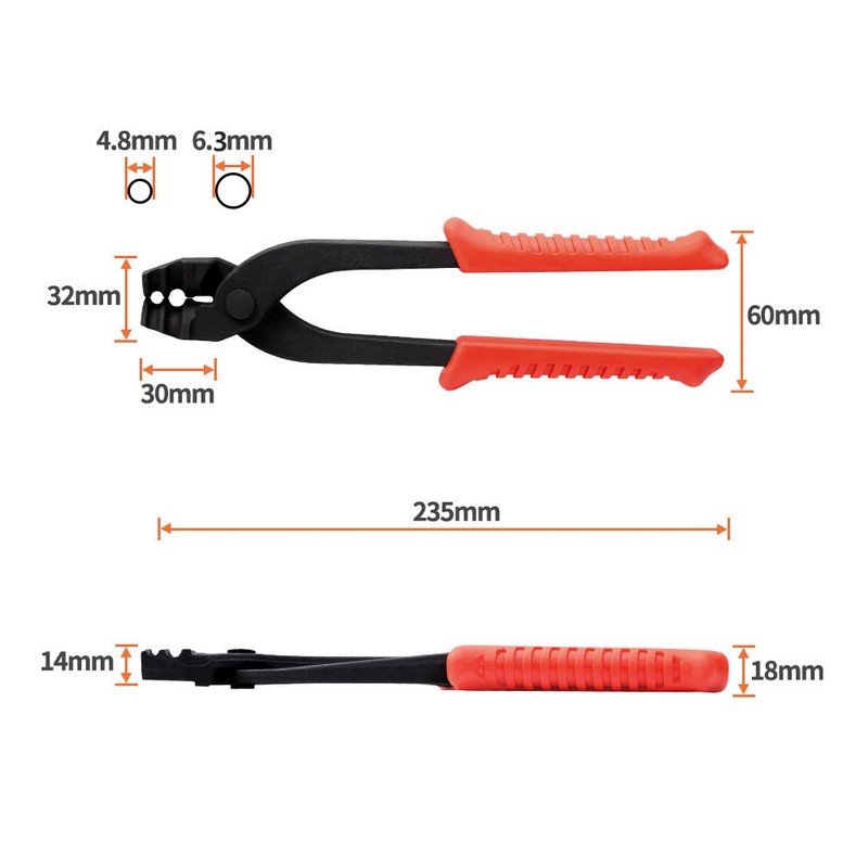 SPEEDWOX Tube Bending Pliers Brake Line Pliers Forming Tool with