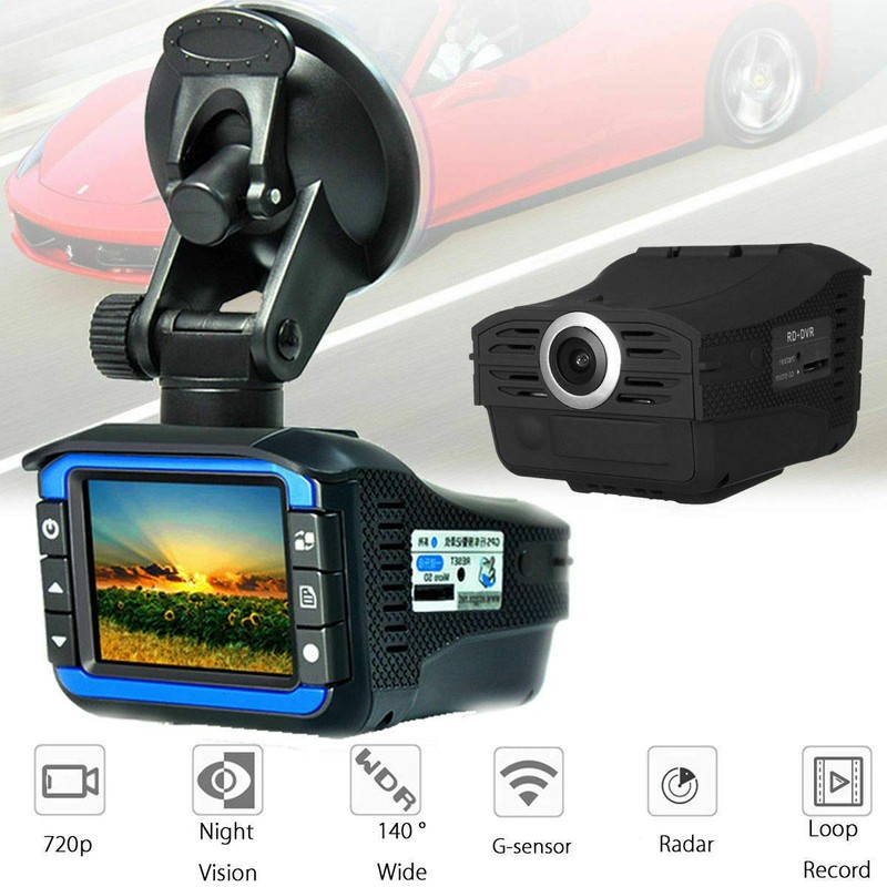 Anti Radar Laser Speed Detector 1080P Car DVR Recorder Video