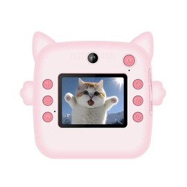 Kids Camera Instant Print, 1080P Kids Instant Camera with 32G Cards and 3 Rolls of Printing Paper, Toddler Selfie Digital Camera, Christmas Birthday Gift for 3-12 Years Old Girl - Color: Kids Camera Y72S Pink