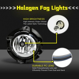 OKSIWA LED Fog Lights with DRL For 2013 2014 2015 Toyota RAV4, Amber Turn Signal,White Daytime Running Light, Front Bumper Fog Lamps Replacement with Wiring Harness,Easy to Install