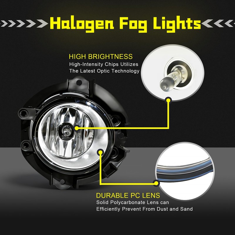 OKSIWA LED Fog Lights with DRL For 2013 2014 2015