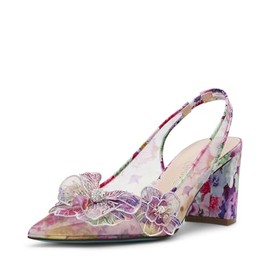 Betsey Johnson Women's Petra Pump, Bright Floral, 5