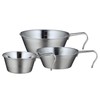 Kakusee Sierra Cup, Stainless Steel, Different Sizes, Stackable, with Measurement,