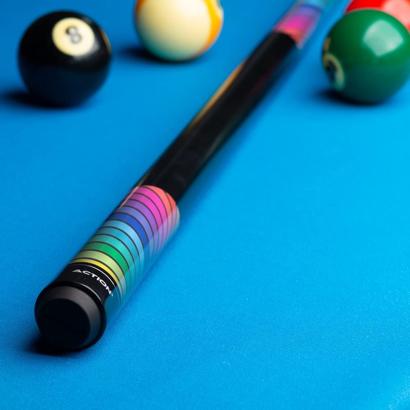 Action Impact - Billiards Pool Cue Stick - Rainbow -