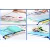 Unifizz B4 Plastic Wallets, Mesh Zipper Pouch Document Bag Ziplock