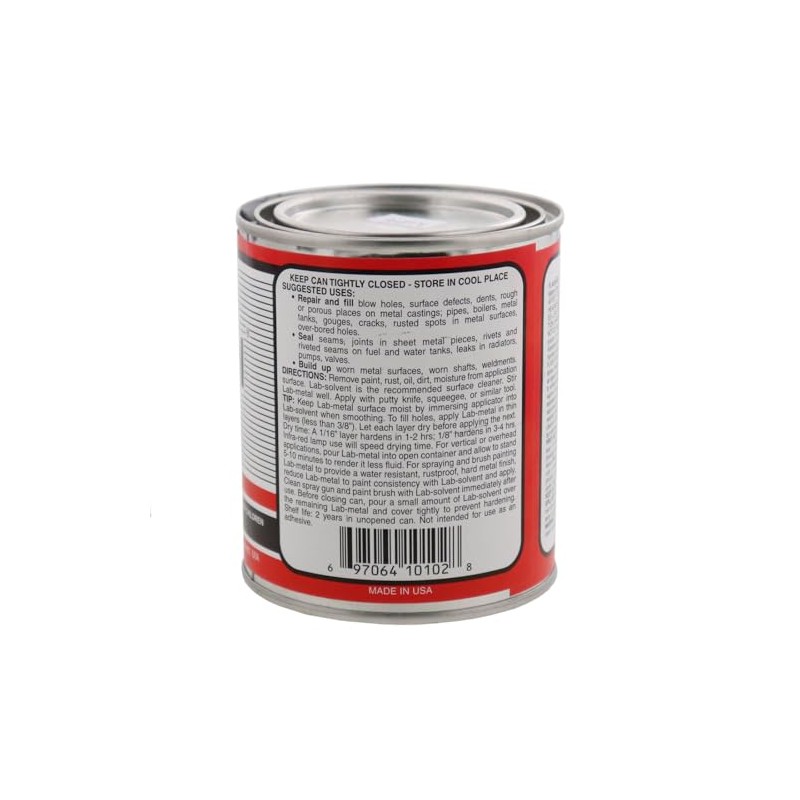 Alvin 24oz Lab Metal Durable Economical Repair Putty Dent Filler