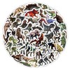 [Set of 100] Realistic Dinosaur Sticker Set, Tyrannosaurus, Triceratops, Ancient