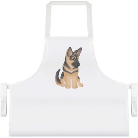 Azeeda 'Adorable German Shepherd Puppy' Unisex Cooking Apron (AP00081882)