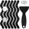 Saltnlight 24PCs Bath Tub Shower Stickers Anti Slip Grip Strips