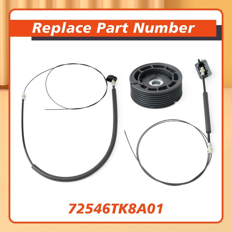 Mhrxusd 72546TK8A01 Sliding Door Cable Pulley Wheel Kit Compatible with